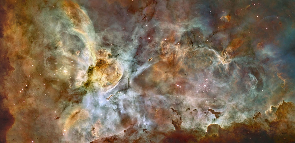 The Great Carina Nebula in False Colours The Great Carina Nebula in False Colours
